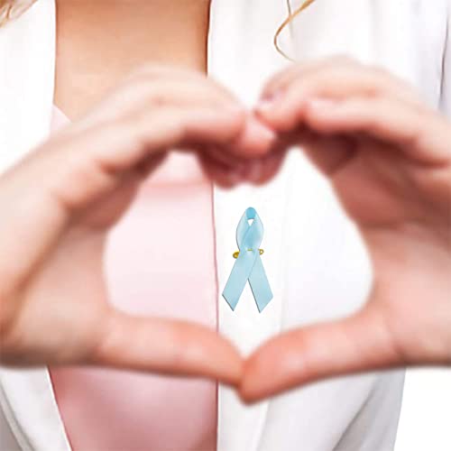 Image of Ribbon Awareness Satin Pins Cancer Awareness Ribbon Pin with Safety Pin