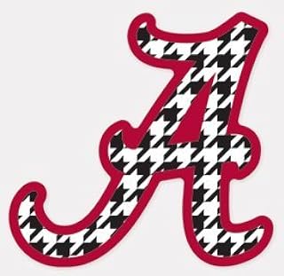 Alabama Crimson Tide Houndstooth Script A 4" Vinyl Decal Car Truck Sticker