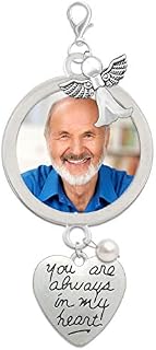 Wedding Bouquet Photo Charm Memorial You are Always in My Heart Walk Down