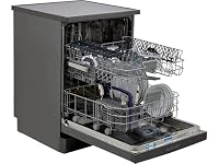 Beko HygieneIntense BDFN15440B Full Size Dishwasher Black – 14 Place Settings, HygieneIntense Technology, Quick Programmes, Energy Efficient C Rated, Adjustable Racks, LED Display