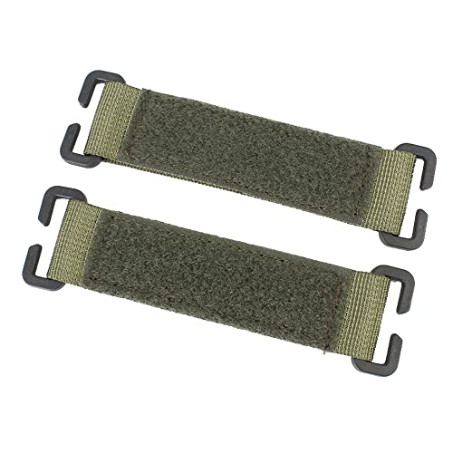 ROCOTACTICAL Molle Strips for Attaching Tactical ID Patches for 1-inch high Patches,2pack,AGM