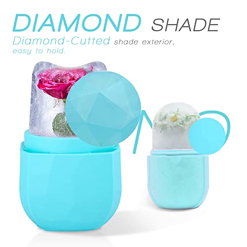 Delisoul Ice Roller For Face Eyes Neck,Ice Face Roller,Facial Ice Treatment,Upgrated Leak-Proof Silicone Ice Mold,Tighten & De-Puff & Brighten Skin Care Tool,Reusable Face Body Massage #TOP5