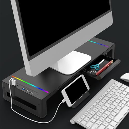 Support multifonction écran ordinateur RVB chargeur rapide bureau