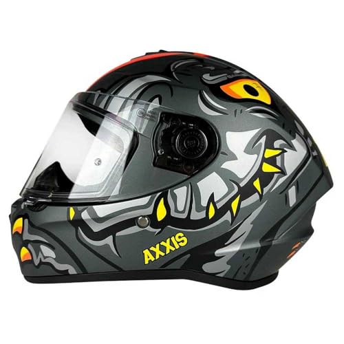 Casque moto intégral Draken S Dinotoon Axxis avec écran anti-rayures