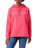 Sudadera con capucha Tommy Hilfiger Regular Hilfiger Hoodie Sudadera con Capucha, Pink Splendor, M para Mujer