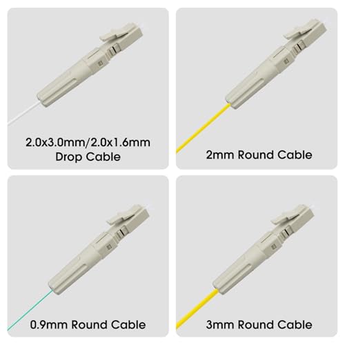 Conectores rápidos multimodo LC OM3 mecánicos para solucionar pérdidas de señal óptica 3