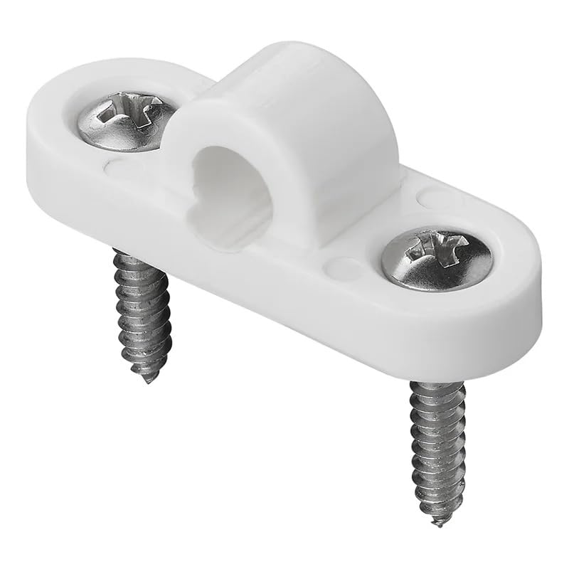 Lot De 20 œillets D'auvent Pour Camping-car Et Caravane - Plastique Blanc Avec 40 Vis, Fixation Horizontale Facile