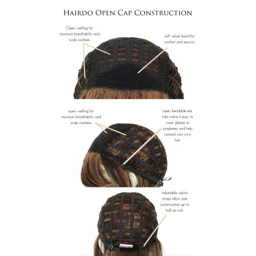 Breezy Wave Cut Wig Color R11S+ Glazed Mocha - Hairdo Wigs 7" Short Cropped Bob Multi-Layered Soft Wavy Heat Friendly Synthetic Curly Basic Avg Cap Bundle Maxwigs Hairloss Booklet #TOP7