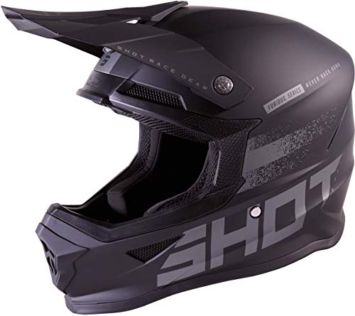 SHOT, Casque cross Furious raw 2.0 noir rouge mat, M