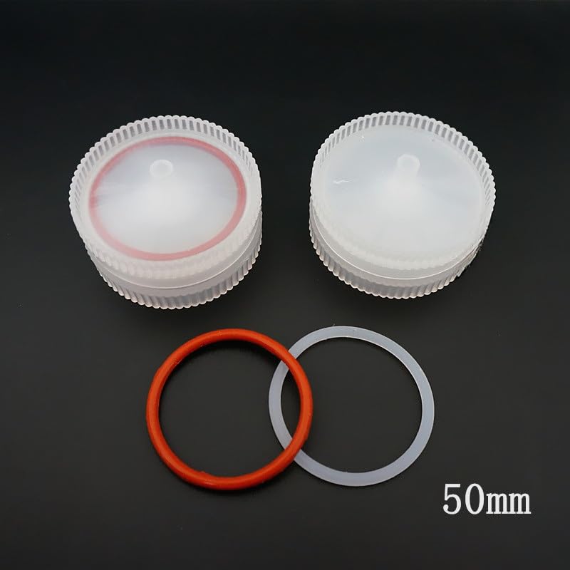 10pcs Lab Microporous Membrane Filter Holder - 13mm, 25mm, 50mm Replaceable PP Filter Head(50mm)
