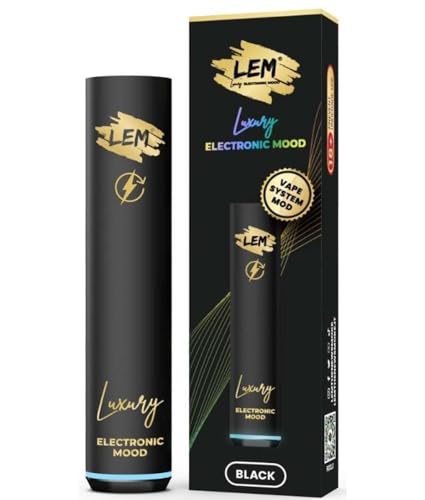 LEM - Sigaretta Elettronica - NO USA E GETTA - Colore Black – POD LEM Non incluse