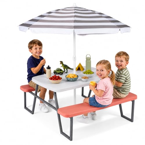 HONEY JOY Kids Picnic Table for Four