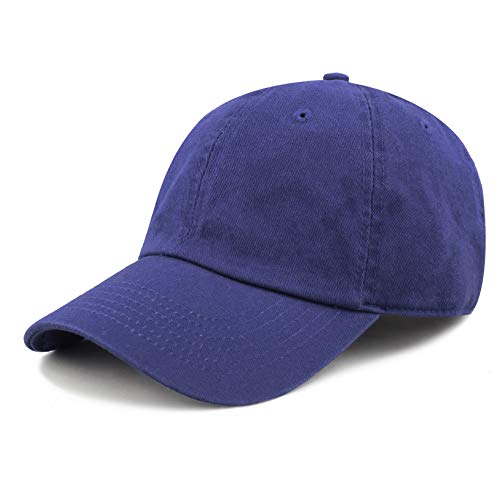 Image of Cotton Baseball Cap Dad Hat - Washed Low Profile Adjustable Hat for Men Women Casual Outdoor Running Golf