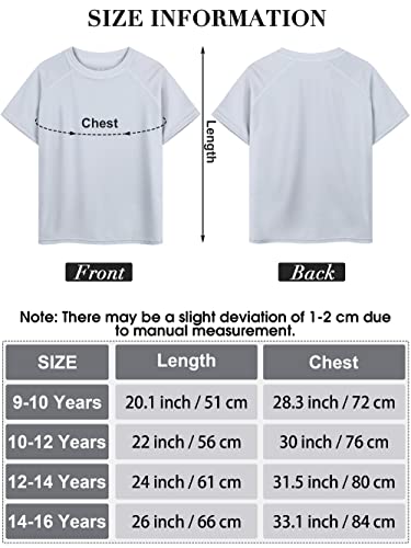 Poroka 2 Pack Boys Rash Guard Upf 50+ Short Sleeve Youth Boys Quick Dry Shirt Sun Protective Water Surf Swim Shirt #TOP1