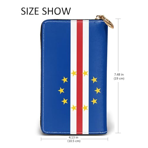 SEAEAGLE Flag of Cape Verde Womens Longer Wallet Card Holder Fashion Long Hand Bag2