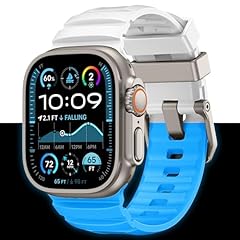 White (Glow Blue)- Titanium Hardware