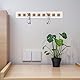 STARVAST 3 Stück Brillenhalter Wand, Brillenaufbewahrung Holz Sonnenbrillen Brillenständer Organizer zum Aufhängen mehreren Brillen, Weiß