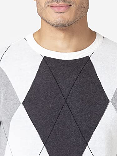 Image of Allen Cooper Colorblock Sweater for Men