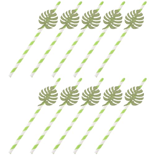 Ipetboom Pitillos de Papel Monstera 10pcs Verde Claro miniatura 1
