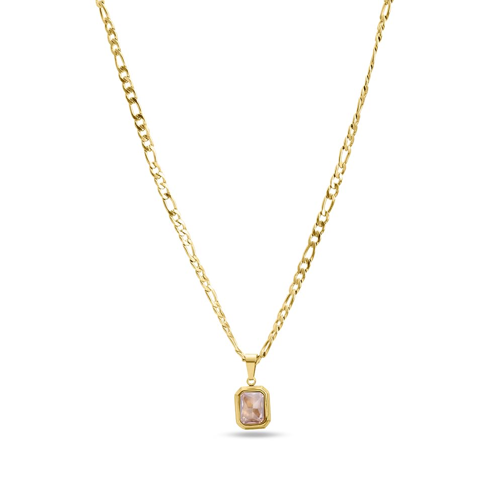 palmonas Everyday Exquisite Brown Stone Gold Necklace for Womens - Waterproof & Anti-Tarnish-picture-10