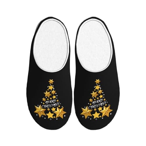 Merry Christmas Cotton Slippers Indoor Outdoor Slippers For Women/Men