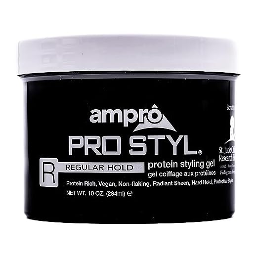 AmPro Pro Styl Styling Gel - Protects and Strengthens Your Strands - Non-Flaking, Alcohol Free, Vegan Formula - Flexible, Touchable Hold for All Hair Textures - Regular - 10 oz