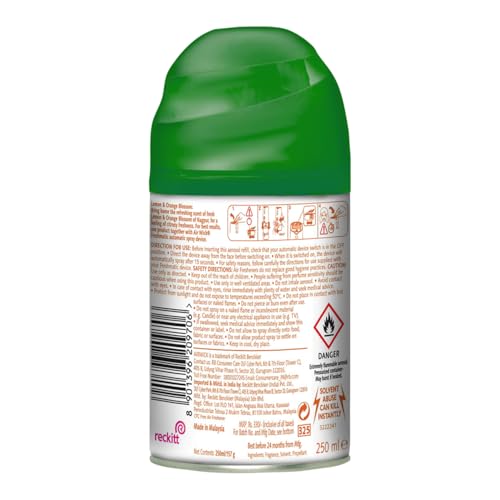 Air Wick 250 ml (Buy 3 Get 1 Free) - Lemon & Orange Blossom | Freshmatic Automatic Air Freshener Refill | 2600 Sprays Guaranteed | Ideal for Bathrooms, Rooms, and Automatic Freshening - Image 11 thumbnail