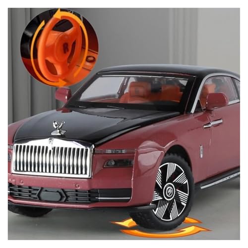Modelo de coche Rolls Royce Spectre escala 1:24 marrón miniatura 6