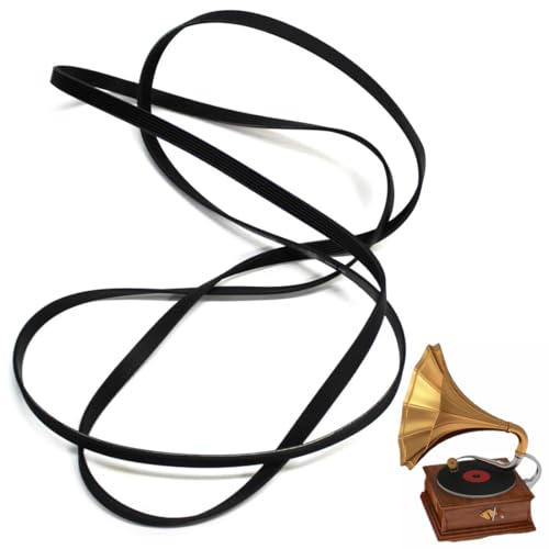 270 mm Correa para Tocadiscos, Correa de Goma para Tocadiscos de Repuesto, No es fácil de Romper Práctica transmisión para la mayoría de los Tipos de Tocadiscos accionados por Correa Adecuado