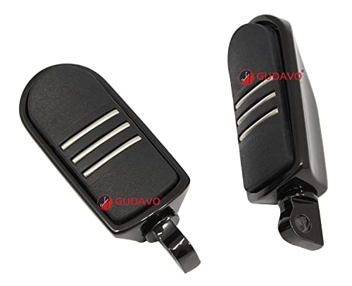 Repose-pieds pour moto Harley Davidson Touring et Dyna de 1982 à 2026 noir brillant