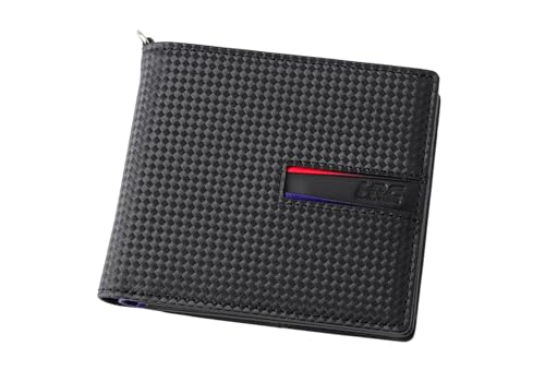 【ノイインテレッセ×Honda×HRC】二つ折り財布(外BOX小銭入れ付き札入)■グラディエント ブラック×レッドネイビー3211(05)