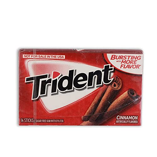 Image of Trident Sugar Free Gum, Cinnamon, 2 x 100 g