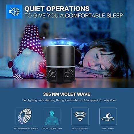 Nikrim™ Electronic Led Mosquito Killer Lamp for Home an Insect Killer Electric Mosquito Killer Device Trap Machine Eco Friendly Baby Mosquito Repellent Lamp 3