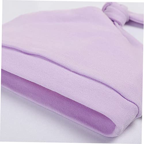 3Pcs Cotton Hats Lovely Newborn Headwear Lightweight and Comfortable Unique Knot Design for Showers and Everyday Use4