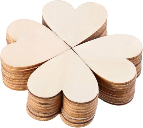 Decoraciones artesanales de bricolaje, rodajas de corazón de made...
