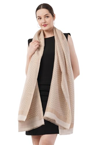 Premium Unisex Fine wool Zari Warm Stole Wrap Scarf, woollen scarf, woven woollen stole, Light weight wool scarf