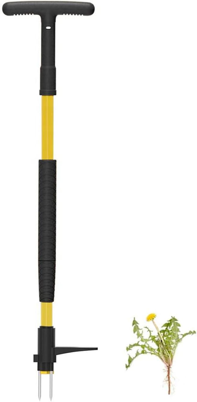Adjustable Gardening Weeder Tool Stands Up Weeder Puller Rustproof Claws Easy Assembly Storage Friendly Design Weeder Remover Tool Long Handle