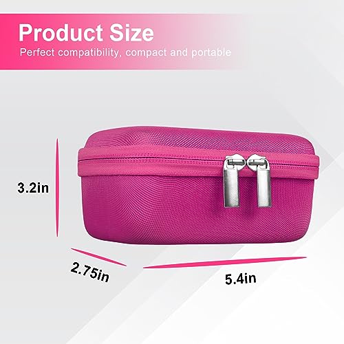 Image of Canboc Carrying Case for Sony RX100 VII / RX100 VI / RX100 V / RX100 IV / RX100 III Compact Digital Camera, Point and Shoot Vlogging Camera Bag, Zipper Mesh Pocket fits USB Cable, Batteries, Rosered