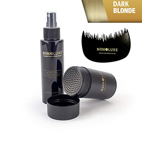 Nanoluxe Hair Fibers and Hold Spray (Dark Blonde)
