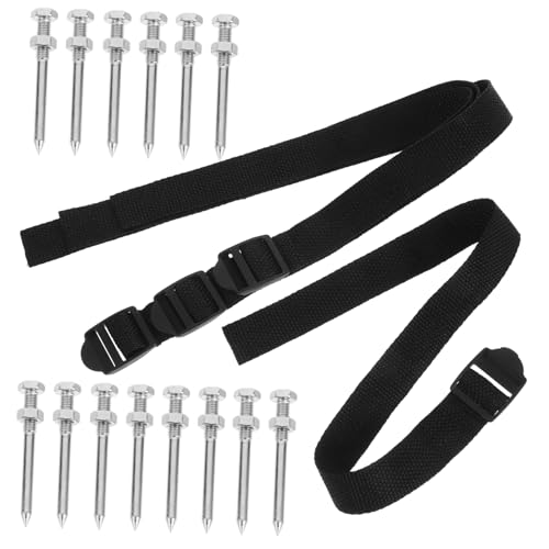 SOLUSTRE Lawn Aerator Spikes Shoes Lawn Aerator Supplies Grass Spiked Shoes Straps 4 Nails 1040d Material Versatile Design