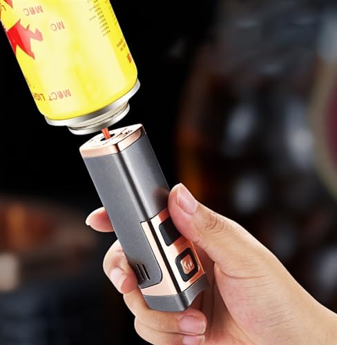 Encendedor metálico a prueba de viento con llama ajustable miniatura 7