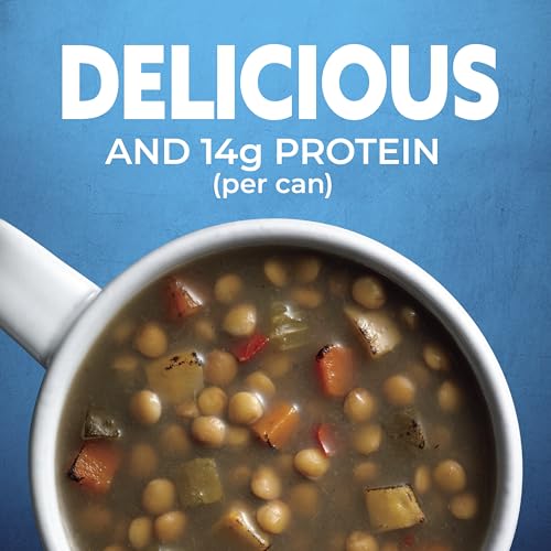 Image of Progresso Vegetable Classics Lentil with Roasted Vegetables Soup, 19 oz | Gluten-Free, Red Bell Pepper, Zucchini, Squash, Carrots & Celery, Vegetarian, Good Source of Fiber