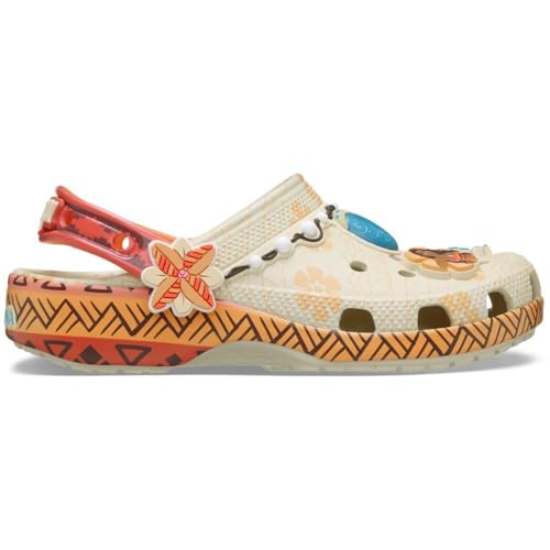 Image of Crocs Unisex-Child Disney Moana Classic Clogs, Kids and Toddler Shoes