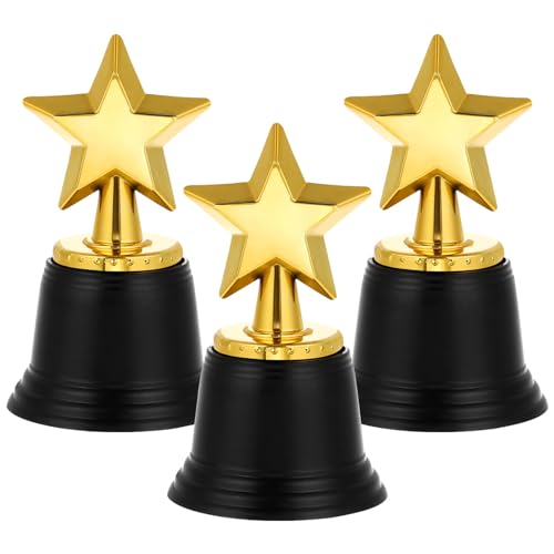Paquete De 6 Trofeos De Estrella a Granel, Trofeo De Primer Premio, Trofeo Dorado para Niños, Trofeo De Campeonato De Fútbol, ​​Regalo De Carnaval