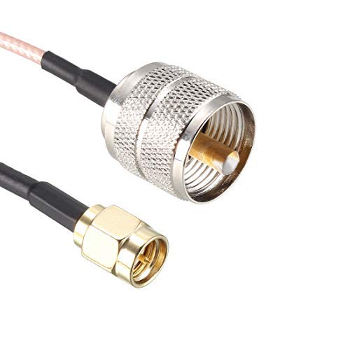 Cavo Coassiale RF RG316, Connettori RCA Maschio A PL259 UHF Maschio, Nuovo