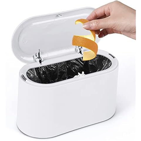 GOCUODE Cubo de Basura Escritorio con Tapa Cover