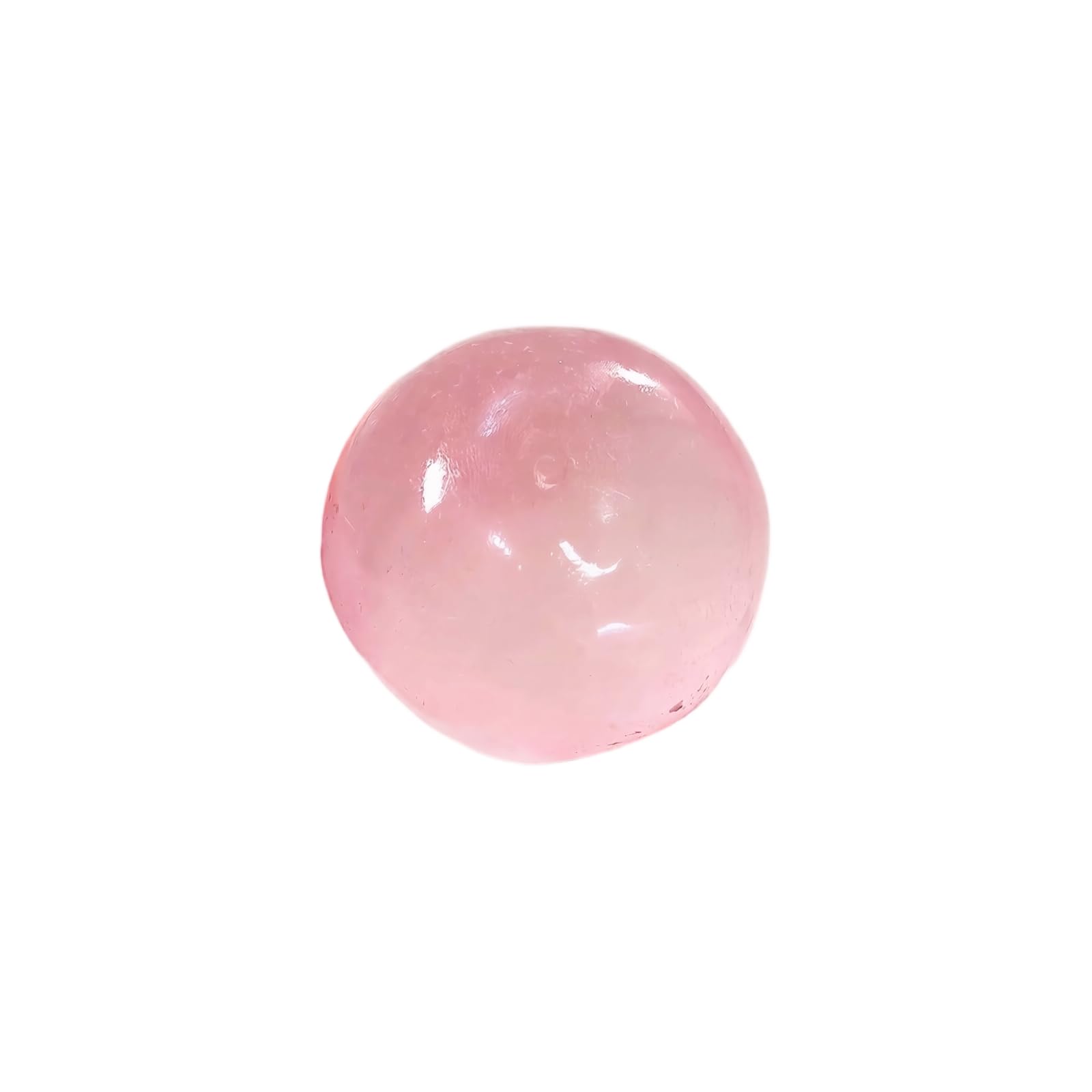 Coconut Oil Stress Ball, Slow Rising Sensory For Easing Tension During Work, Fidget Stress Relief Balls For Study And Workplace, Transparent Stress Ball Measuring 4 cm (Pink, 1pc)