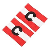 Alipis 2 Piezas Brazalete Capitán Fútbol Nylon Elástico Brazaletes Deportivos para Equipos de Fútbol Material Duradero y Antideslizante Ligero y Cómodo para Uso Prolongado