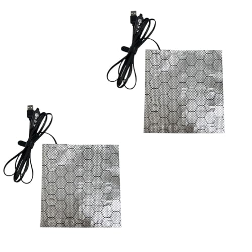 GERUI 10W Glasbehälter Heizpad,2-teiliges Set Einstellbare Heizpad für Reptilien mit Temperaturregelung für Reptilien, Schlangen, Echsen, Geckos, Spinnen, Raupen, Aquarium Heizpad