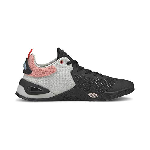 PUMA PUMA(プーマ) Men's Training, Sneakers, Athletic Shoes, Puma Black/Poppy Red (04), 8.5